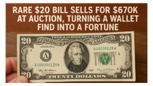 Rare $20 Bill Sells for $670K at Auction, Turning a Wallet Find into a Fortune